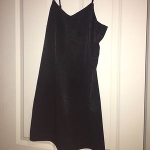 Black slip dress